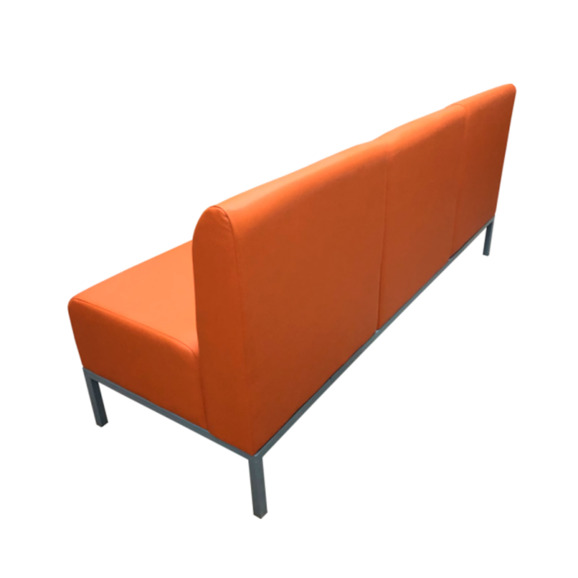 Диван Компакт трехместный, оранжевый - фото 5