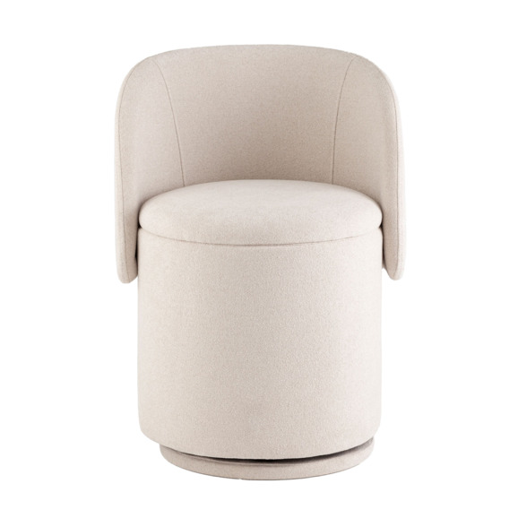 Пуф-трансформер Таунсвилл вращающийся с ящиком, букле молочный Пуф-трансформер Таунсвилл вращающийся с ящиком, букле молочный - фото 6