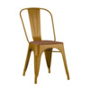Стул Tolix Wood, золотой