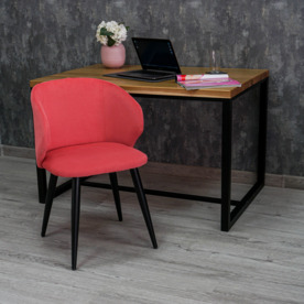 Фотография в интерьере товара Стул Марк, Velvet LUX 89, цвет ножек-чёрный от компании ChiedoCover.