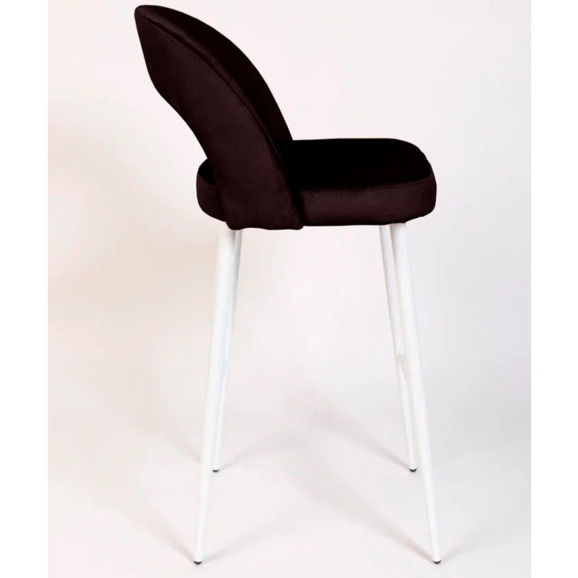 Стул Пиннате, барный, коричневый, белый, велюр - фото 7