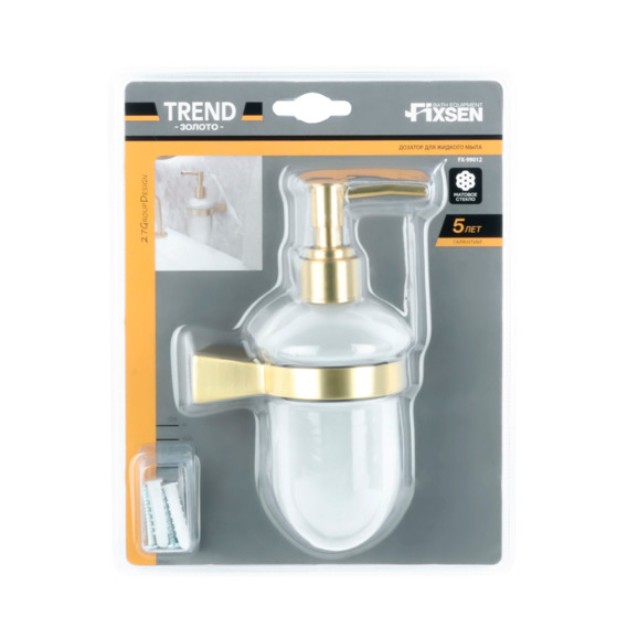 Дозатор для жидкого мыла Fixsen trend gold - фото 2