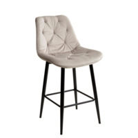 Настоящее фото товара Полубарный стул YAM, светло-серый, произведённого компанией ChiedoCover