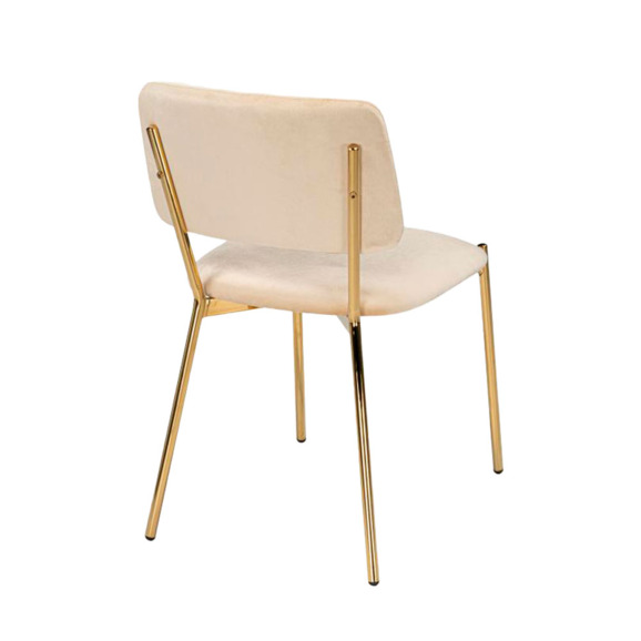 Стул на металлокаркасе Armond beige / gold Стул на металлокаркасе Armond beige / gold - фото 4