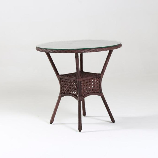 Кунур стол кофейный круглый, коричневый - фото 4