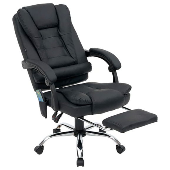 Кресло офисное Null, черный, 6 массажных модулей - фото 11