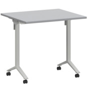 Фотография товара Стол мобильный складной серый, белый, 22 мм, 80*70 от компании ChiedoCover.