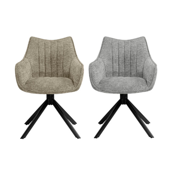 Стул на металлокаркасе Denever beige / black - фото 7