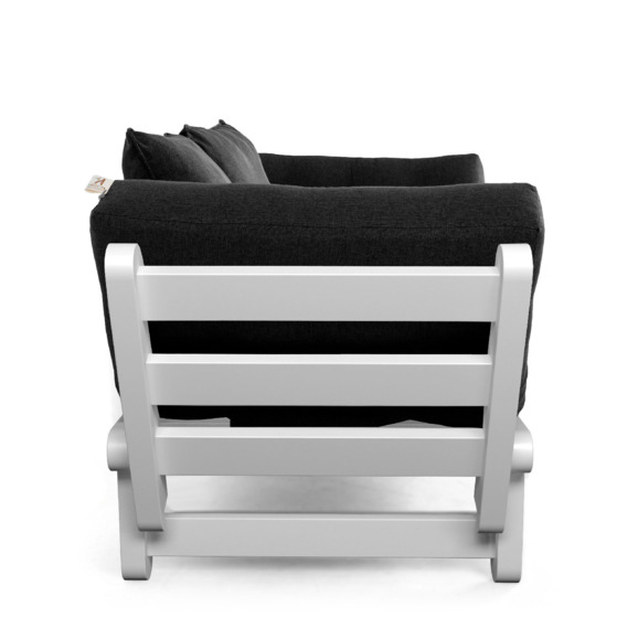 Кушетка Arezzo, textile black, белый - фото 3