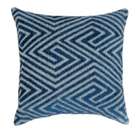 Настоящее фото товара Декоративная подушка Лацио, синяя, произведённого компанией ChiedoCover
