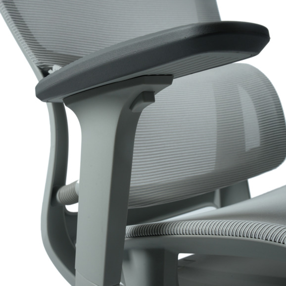 Офисное поворотное кресло Sparx frs-8 luster white, ткань / сетка, белый - фото 15