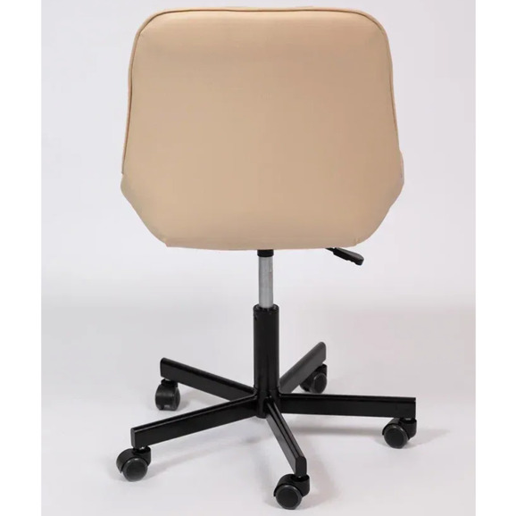 Стул Мускус, пятилучие, кожа, бежевый, черный - фото 5