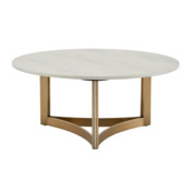 Фотография товара Журнальный столик Кассия 90*90 см светлая керамика от компании ChiedoCover.