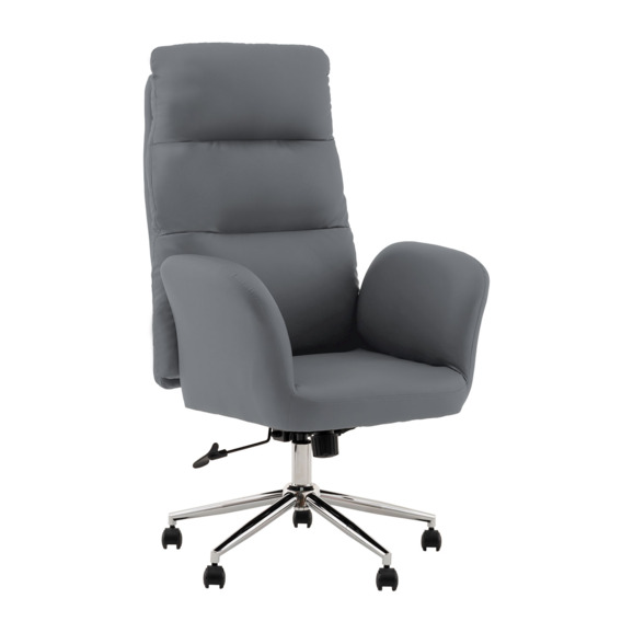 Кресло руководителя TopChairs Strict, серый - фото 1
