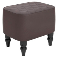 Настоящее фото товара Пуф Лотик, экокожа, коричневый, произведённого компанией ChiedoCover