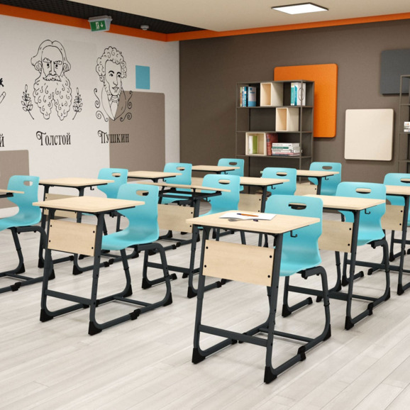 Стул Lime, голубой, серый Стул Lime, голубой, серый - фото 4