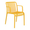 Стул Gorg с подлокотниками, желтый