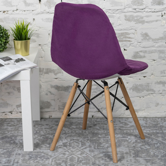 Чехол Е06 на стул Eames, фиолетовый - фото 7