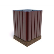 Фотография товара Урна бетонная деревянная Авиньон, питерский гравий от компании ChiedoCover.