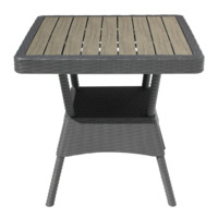 Фотография товара Стол пластиковый Streety, 76x76 см, антрацит от компании ChiedoCover.