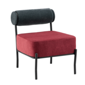 Фотография Кресло Ponpoun, тёмно-серый, бордо Фотография товара Кресло Ponpoun, тёмно-серый, бордо от компании ChiedoCover.