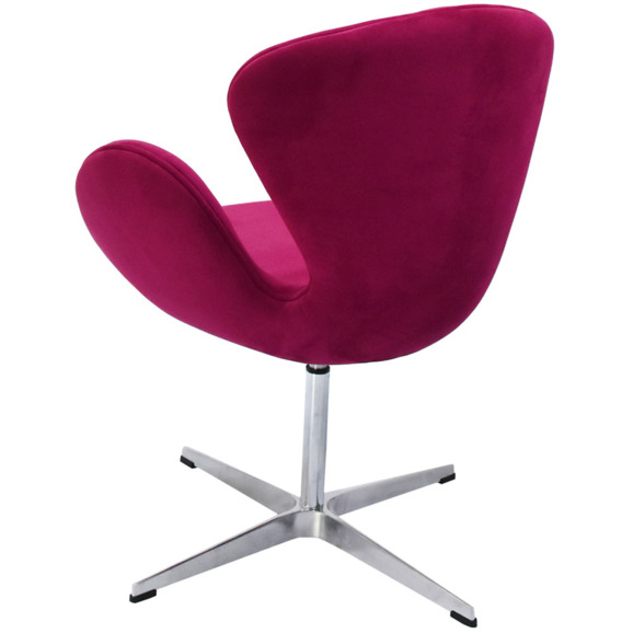 Кресло SWAN CHAIR, винный - фото 5