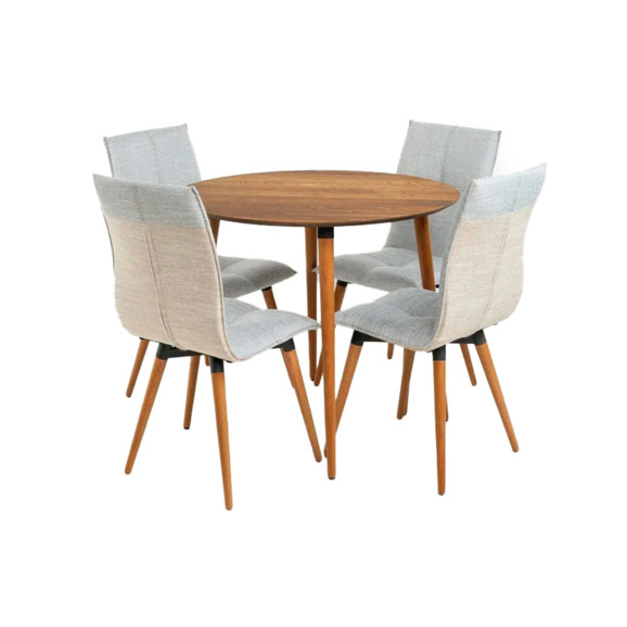 Стол круглый D900, коричневый Стол круглый D900, коричневый - фото 4