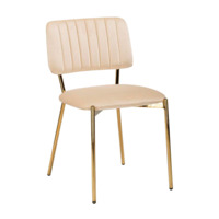 Настоящее фото товара Стул на металлокаркасе Armond beige / gold, произведённого компанией ChiedoCover