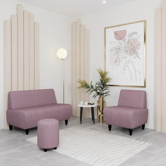 Кресло Лотик велюр, сиреневый - фото 6