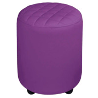 Настоящее фото товара Пуф Тепал, экокожа, фиолетовый, произведённого компанией ChiedoCover