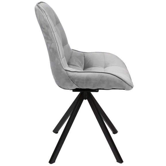 Стул Мускус, пирамида,велюр, серый, черный - фото 3