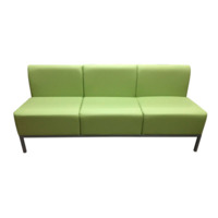 Настоящее фото товара Диван Компакт трехместный, салатовый, произведённого компанией ChiedoCover
