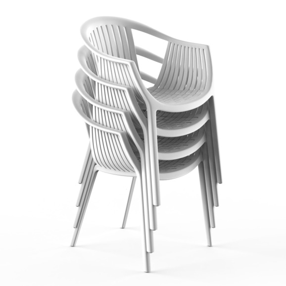 Стул пластиковый Эскалейт, белый Стул пластиковый Эскалейт, белый - фото 4