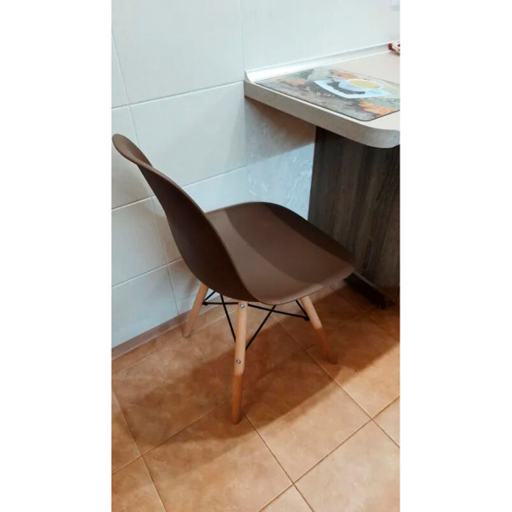 Стул Eames DSW коричневый - фото 9