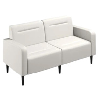 Настоящее фото товара Диван Папилла, экокожа, 162 см, белый, произведённого компанией ChiedoCover
