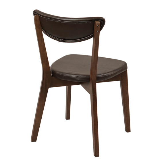 Стул Ruby, экокожа коричневая  Cometa dark Brown, старинный орех - фото 6