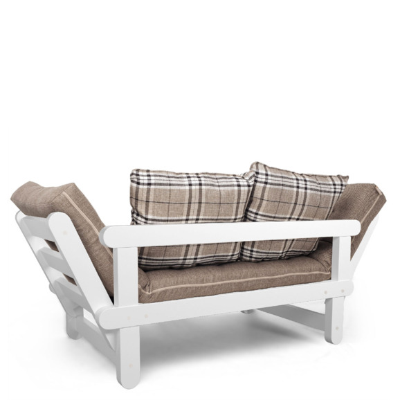 Кушетка Arezzo, textile клетка сосна, Grey - фото 3