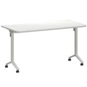 Фотография товара Стол мобильный складной радиусный, белый, 25 мм, 140*70 от компании ChiedoCover.
