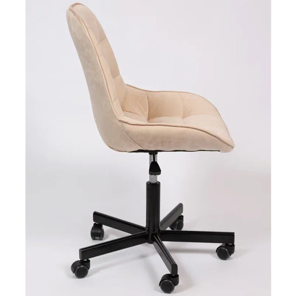 Стул Мускус, пятилучие, велюр, бежевый, черный - фото 3