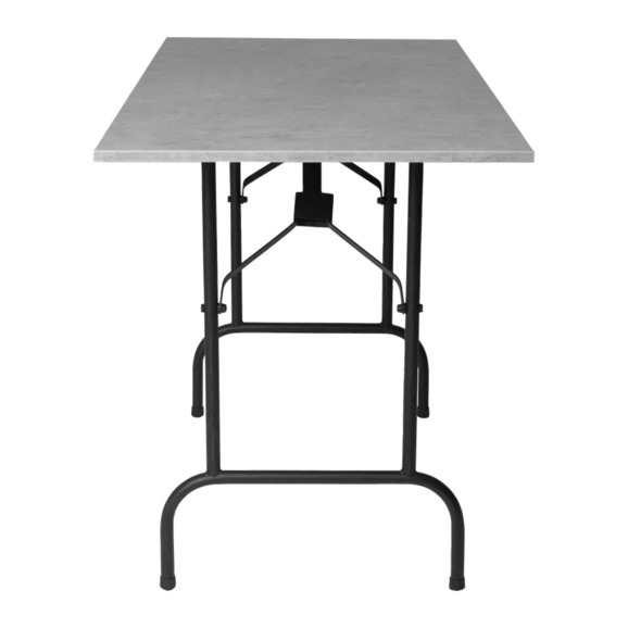 Стол Лидер 1, 1200х600, каркас черный, под бетон, кромка ПВХ, без отбойников - фото 5