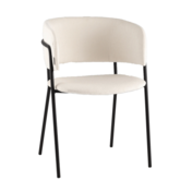 Фотография Кресло Нэлли New, буклированный велюр белый Фотография товара Кресло Нэлли New, буклированный велюр белый от компании ChiedoCover.