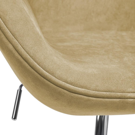 Кресло Swan style chair, карамельный, искусственная замша - фото 7