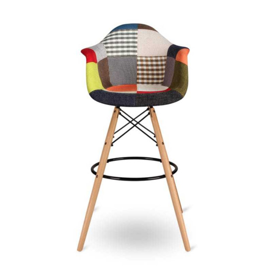 Кресло Eames DAW Барное Patchwork - фото 2
