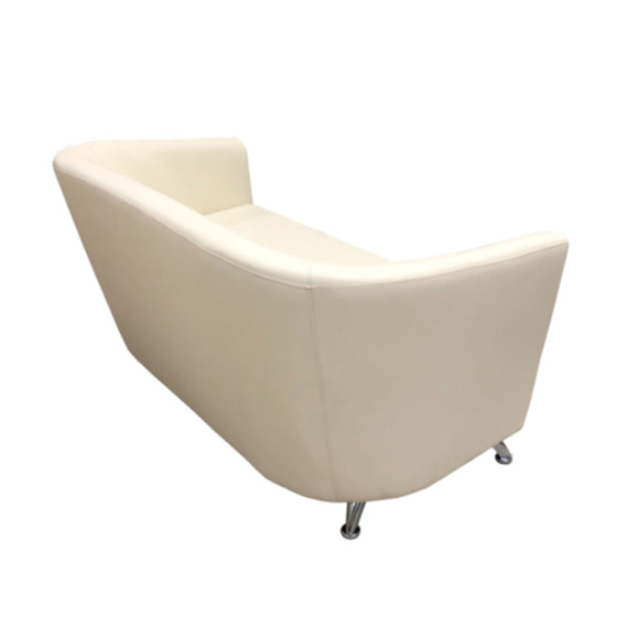 Диван Вейв двухместный, кремовый, матовый - фото 4