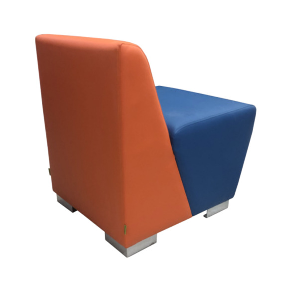 Секция Бальдор одноместная, оранжево-синяя - фото 5
