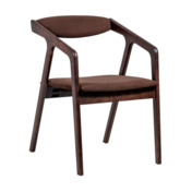 Фотография товара Полукресло деревянное Fendi, коричневый велюр от компании ChiedoCover.