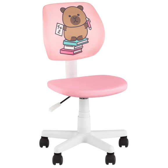 Кресло ЛОЛО Study розовый, белый - фото 1