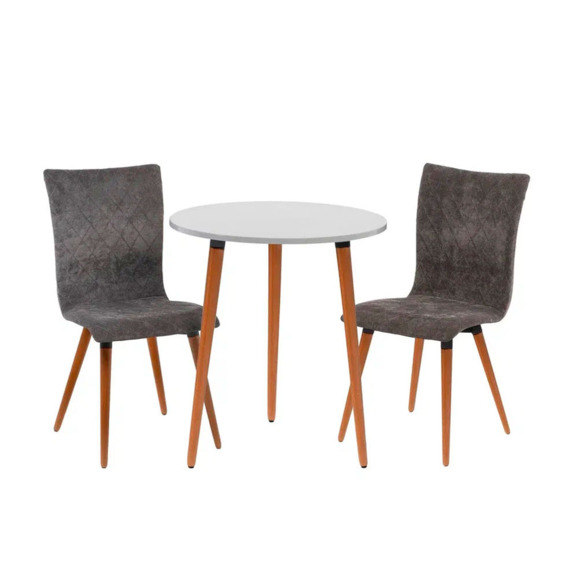 Стол круглый, серый Стол круглый, серый - фото 4