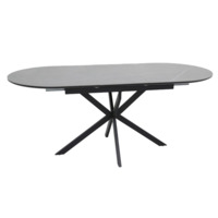 Настоящее фото товара Стол обеденный Fete, серый, черный, произведённого компанией ChiedoCover