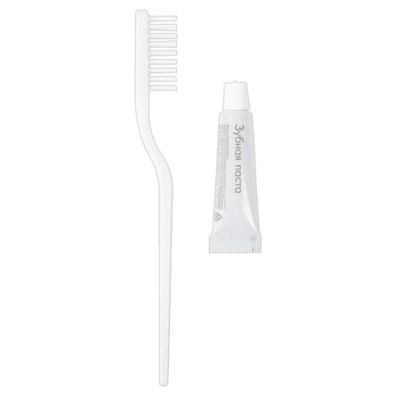 Зубной набор HOTEL, зубная щётка + зубная паста 5 г - фото 4